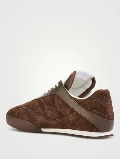 Chloé Kick Suede And Mesh Sneakers