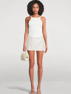 Circle Rib-Knit Tank Top