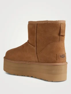 Classic Mini Sheepskin Platform Boots