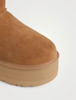 Classic Mini Sheepskin Platform Boots