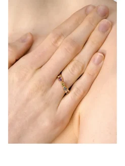 Classique Linéa Eternity Ring With Multicolour Topaz