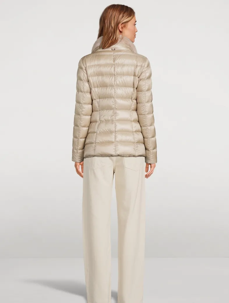 Claudia Faux Fur-Trimmed Down Jacket