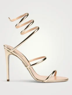 Cleo Mirror Leather Sandals