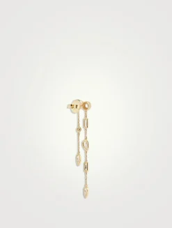 Cléo Eliana 14K Gold Double Chain Chandelier Earrings With Diamonds