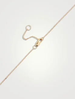 Cléo Grande 14K Gold Chain Necklace With Blue Topaz