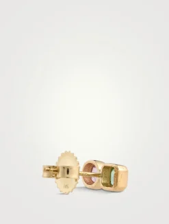 Cléo Jaeda 14K Gold Duo Stud Earrings With Sapphires