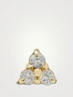 Cléo 14K Gold Trio Stud Earring