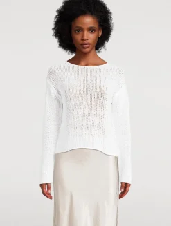 Coated Cotton Sweater