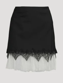 Cobweb Lace Mini Skirt