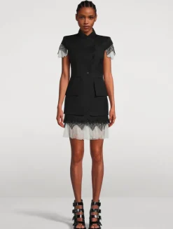 Cobweb Lace Mini Skirt