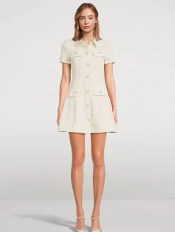 Collared Denim Mini Dress