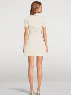 Collared Denim Mini Dress