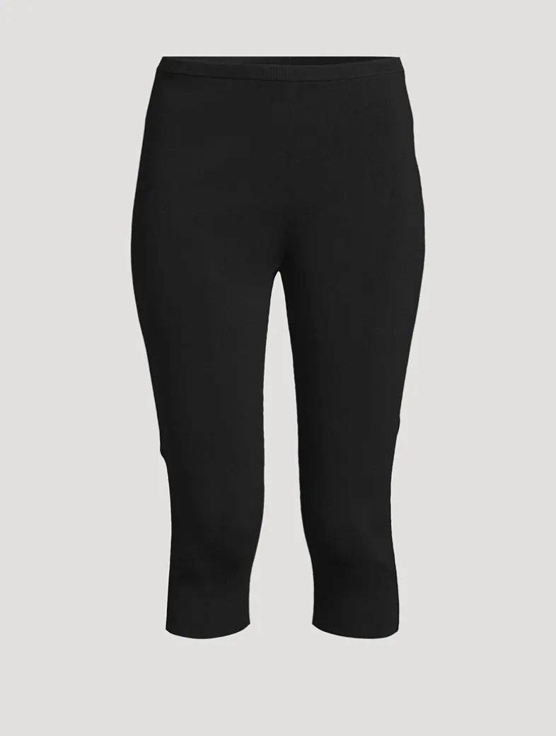 Compact Knit Capri Pants