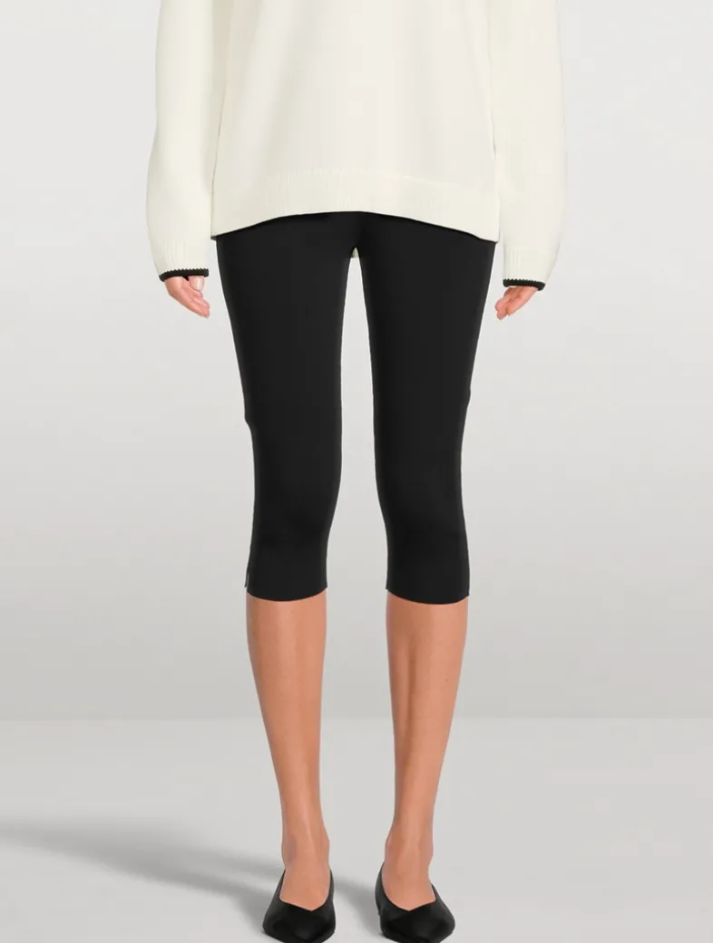 Compact Knit Capri Pants