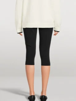 Compact Knit Capri Pants