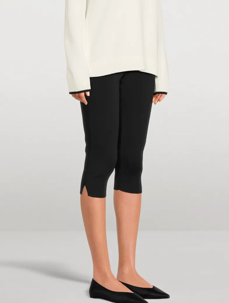 Compact Knit Capri Pants