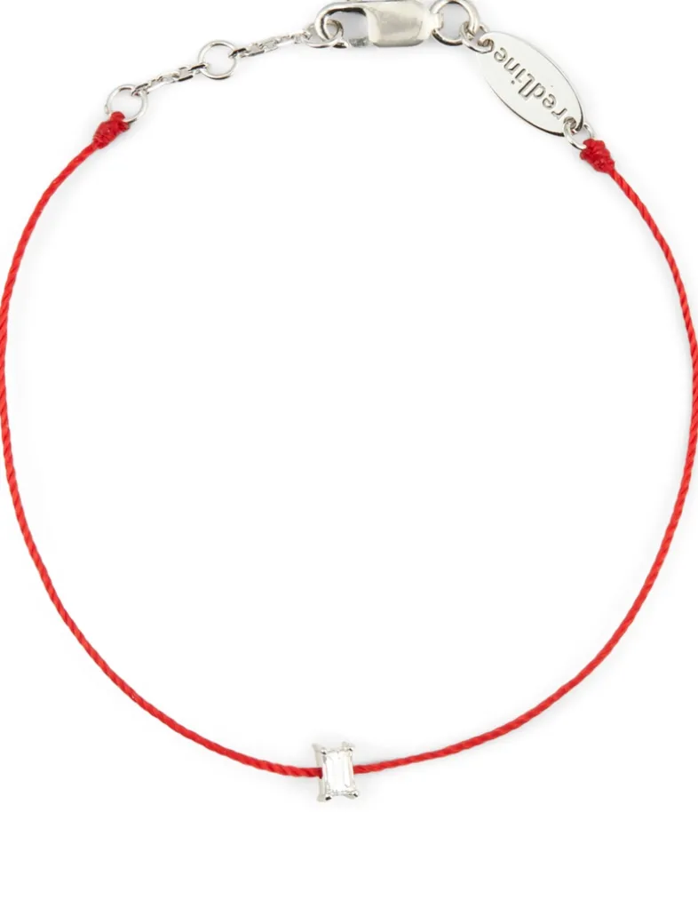 Comtesse 18K White Gold String Bracelet With Diamond