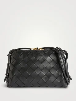 Concert Intrecciato Leather Crossbody Bag