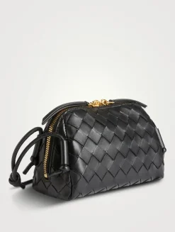 Concert Intrecciato Leather Crossbody Bag