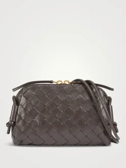 Concert Intrecciato Leather Crossbody Bag