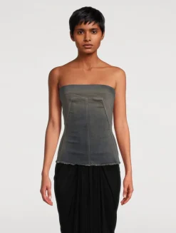 Concordians Denim Bustier Top