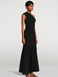 Cora One-Shoulder Maxi Dress