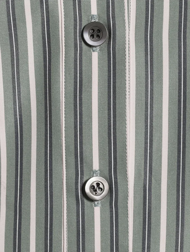Corsala Poplin Shirt In Stripe Print
