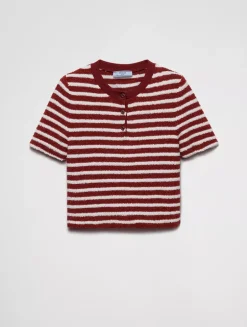 Cotton Bouclé Crew-neck Sweater