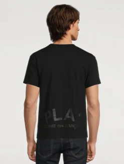 Cotton Double Heart Logo T-Shirt