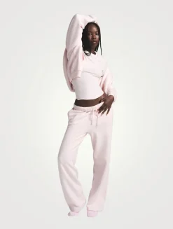 Cotton Fleece Classic Straight-Leg Pants