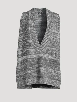 Cotton Linen Sweater Vest