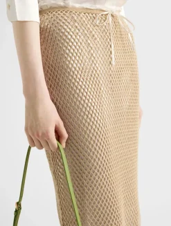 Cotton Mesh Skirt