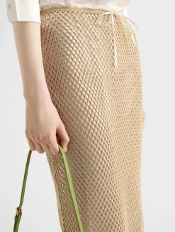 Cotton Mesh Skirt