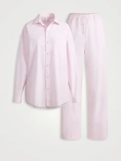 Cotton Poplin Oversized Sleep Set