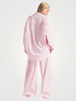 Cotton Poplin Oversized Sleep Set