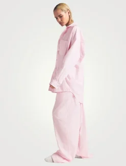 Cotton Poplin Oversized Sleep Set