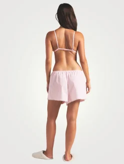 Cotton Poplin Sleep Short