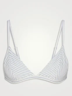 Cotton Poplin Triangle Bralette