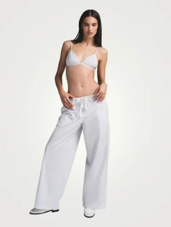 Cotton Poplin Triangle Bralette