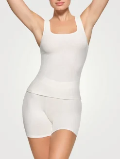 Cotton Rib Long Tank Top