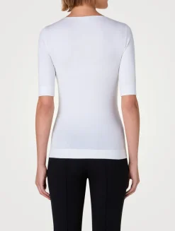 Cotton Stretch Squareneck Top