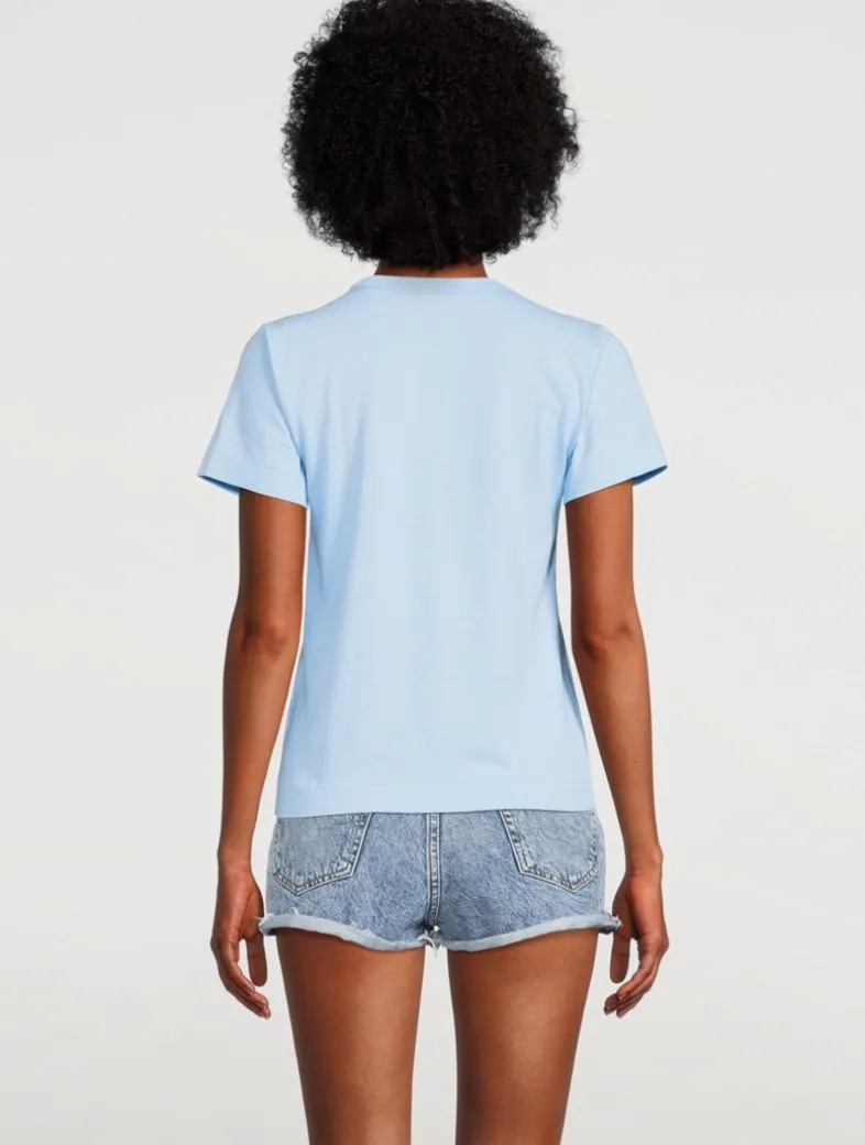 Cotton T-Shirt With Small Heart