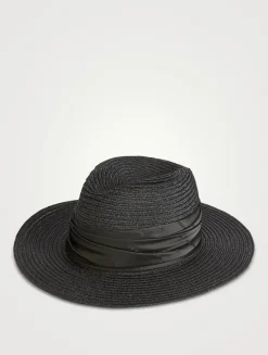 Courtney Vented Hemp Packable Fedora