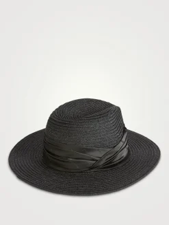 Courtney Vented Hemp Packable Fedora