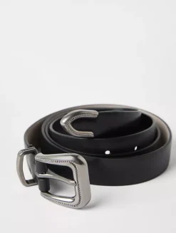 Cowhide Belt With Monili