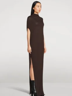 Crater Wool Maxi Dress