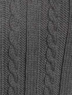 Cropped Cable-Knit Wool Vest