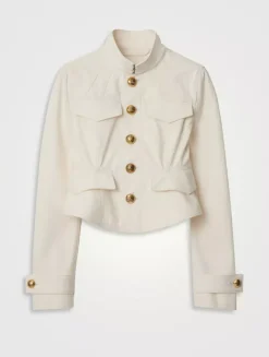 Cropped Cotton Jacket