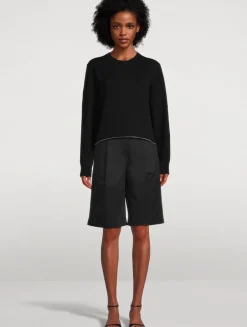 Cropped Crewneck Sweatshirt