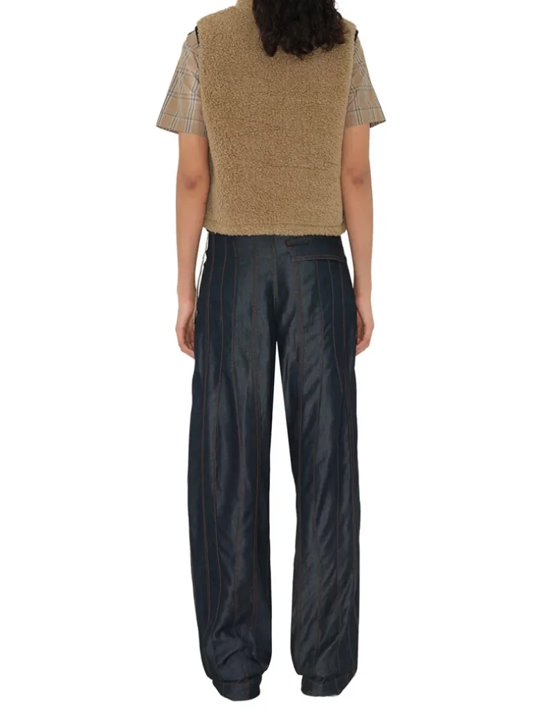 Cropped Fleece Gilet